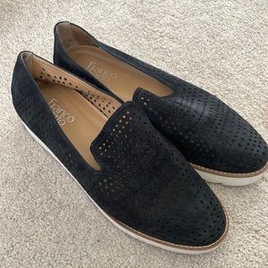 Franco Sarto Black Cut Out Flats 9.5